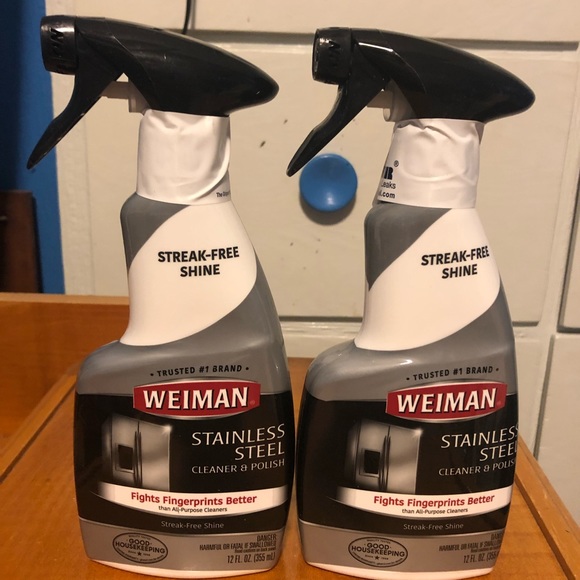 2 Brand New BOTTLES of Weiman stainless steel cleaner and polish (12 oz each) - Picture 2 of 4